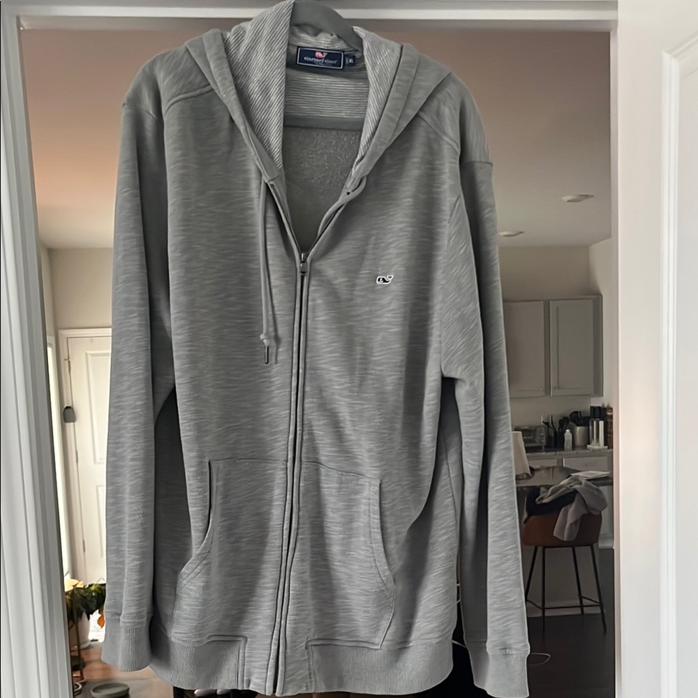 Gray Zip-Up Hoodie